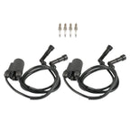 2X Ignition Coil Pack & Spark Plug Cap for Honda Goldwing 1200 GL1200 (1984–1987)