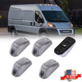 Set of 5 Cab Roof Marker Running Lights for Ram ProMaster 1500 2500 3500 (2014–2023)