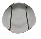 Console Armrest Cover for Nissan Titan (2016–2020) White Stitch PVC Leather