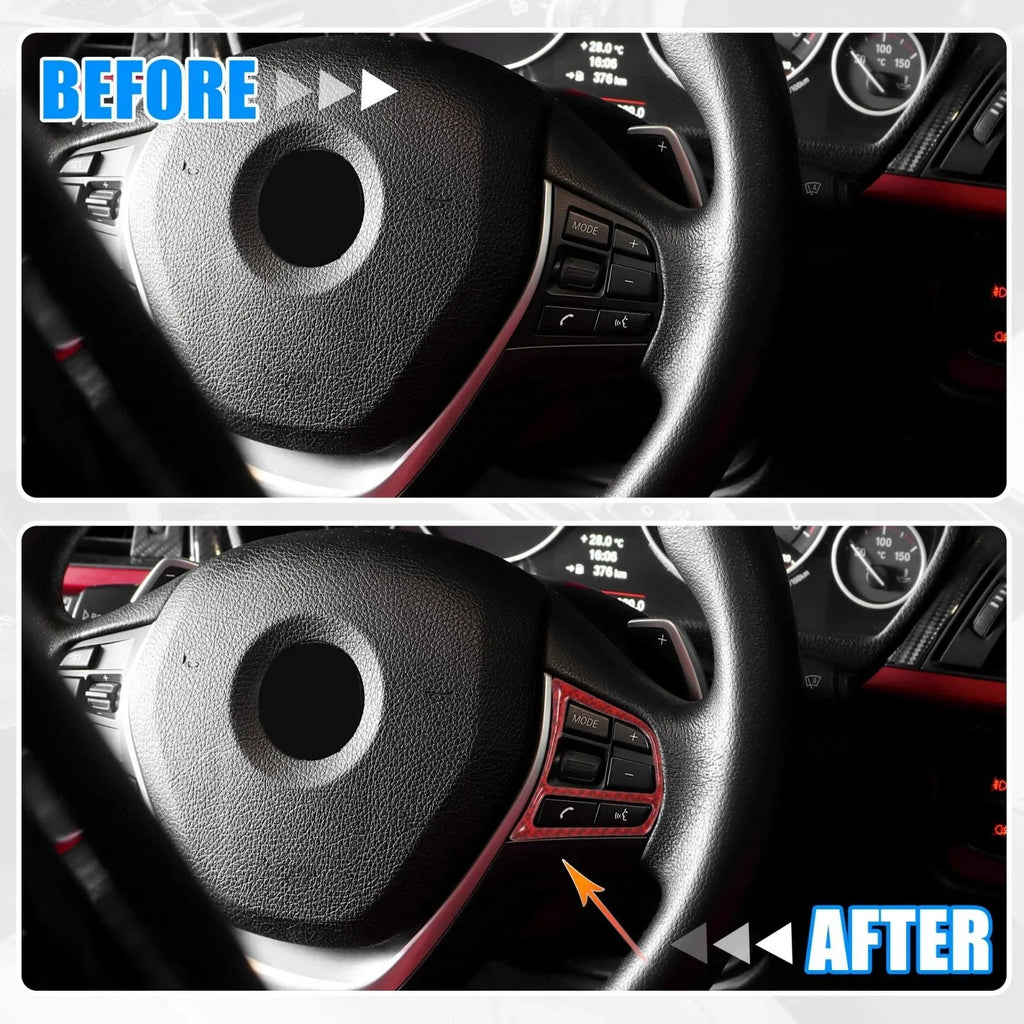 Steering Wheel Cover Trim Sticker for BMW 3 Series GT F30 (2014-2019)