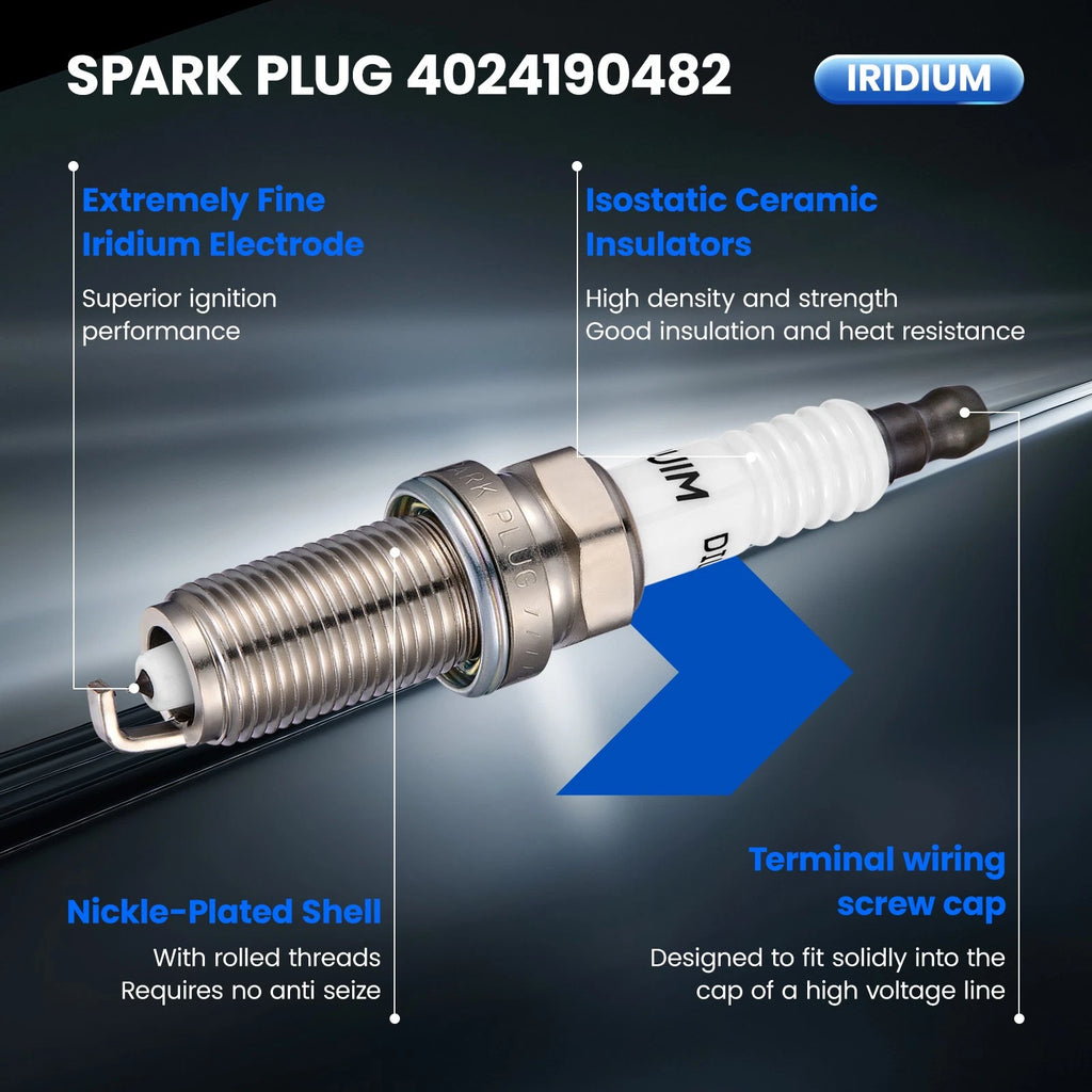 Set of 6 Iridium Spark Plugs 95843 for Toyota Tundra 4.6L V8 (2010–2017)