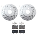 Hella Front Rotors & TRW Pro Low-Met Disc Brake Pads Kit for Mercedes C215 CL500 W220 S500 (2000–2006)