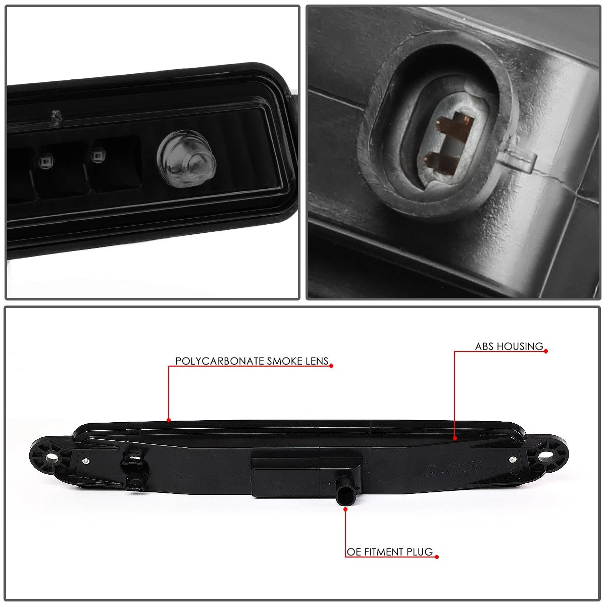 LED 3rd Tail Brake Light Lamp for Armada/QX56 (2004–2015) - Tinted