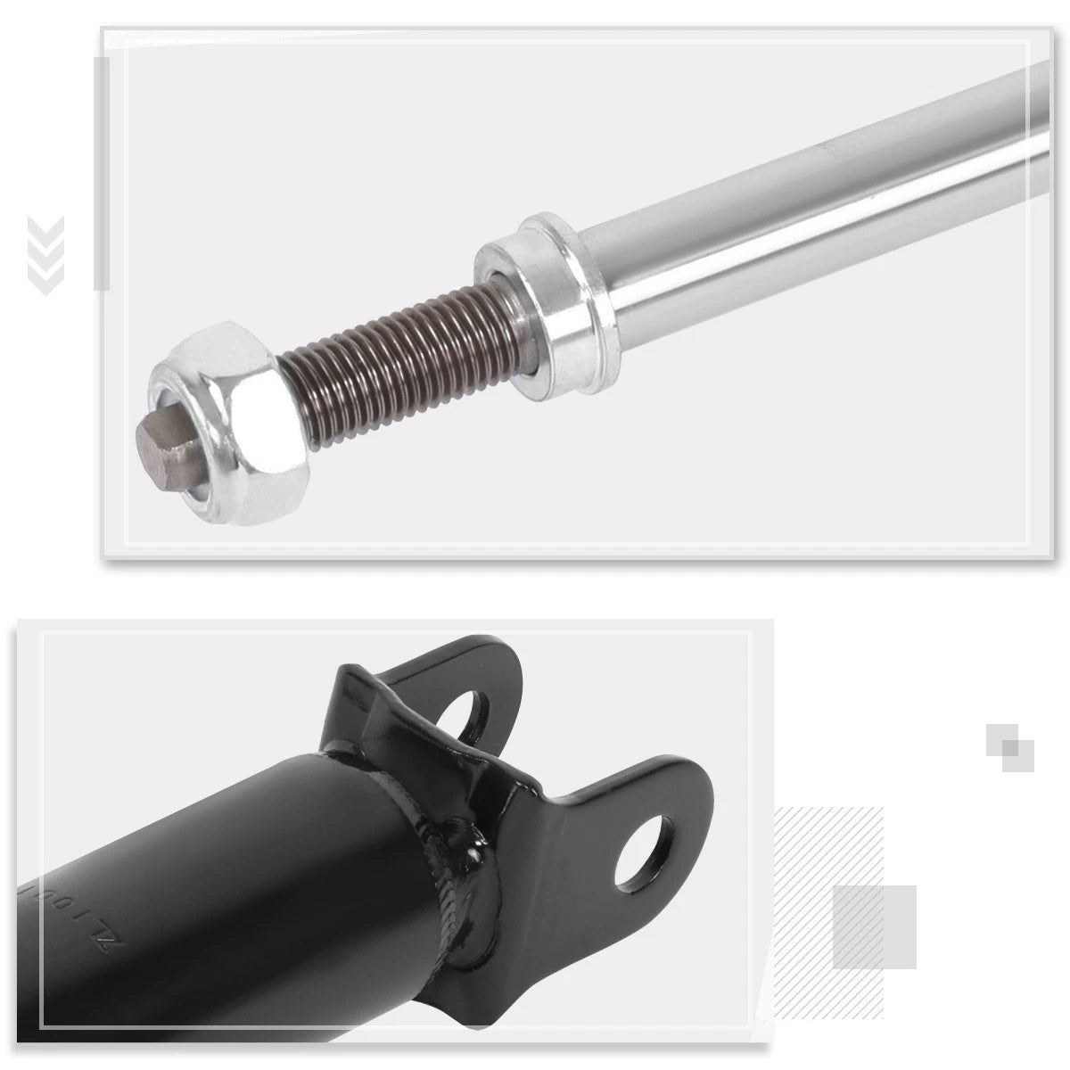 Set of 2 Rear Shock Absorbers for Hyundai Elantra (2007–2010)