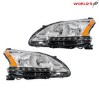 Headlight for Nissan Sentra (2013–2015) LED DRL Halogen Driver Passenger