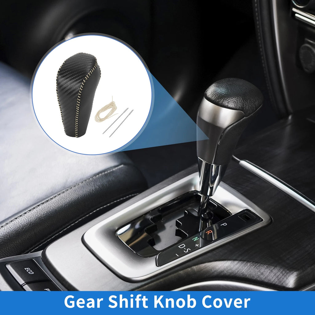Gear Shift Knob Cover for Chevrolet Cruze (2011–2015) Beige Faux Leather