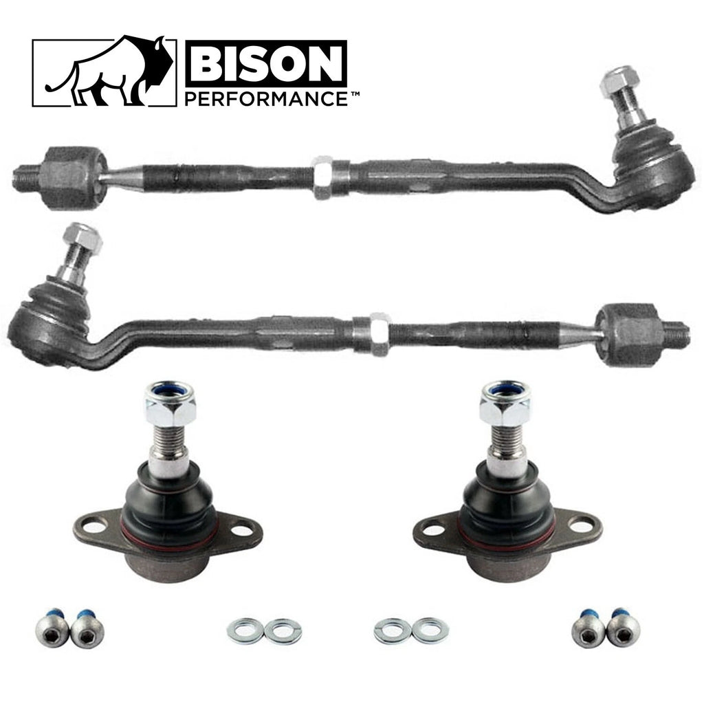4pc Front Tie Rod Assemblies & Lower Ball Joint Kit for BMW E53 X5 (2000–2006)