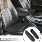 Pair Front Seat Armrest Covers for Toyota Sienna (2011–2018) - Black/Red Line