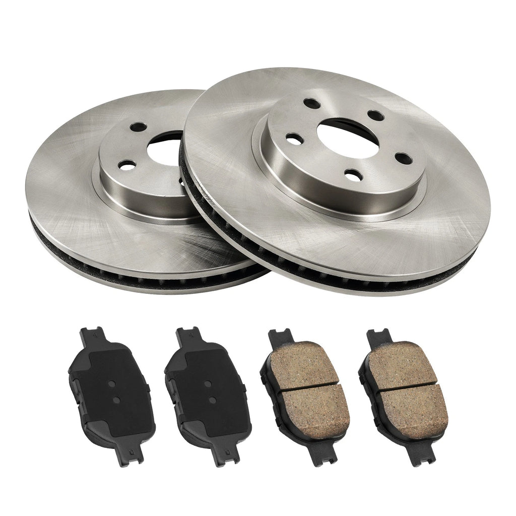 Brake Rotors and Ceramic Pads Kit Front for Toyota Celica 2002–2005