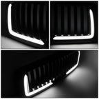 LED DRL Vertical Mesh Front Bumper Grille for Ram 1500 2500 3500 (2002–2005)