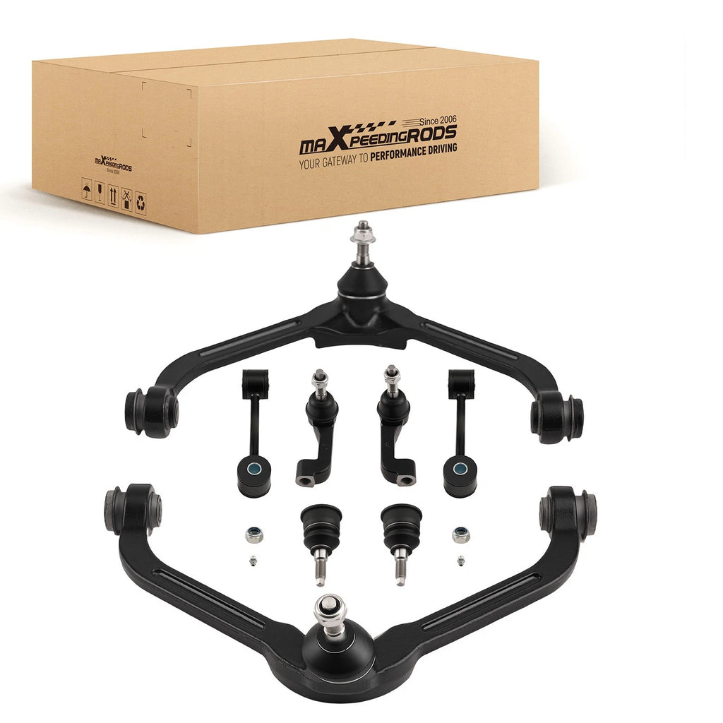 Set of 8 Front Upper Control Arms Tie Rods for Jeep Liberty (2005–2007)