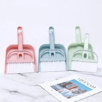 Dustpan Broom Set of 2 Cleaning Tools Nordic Pink Plastic