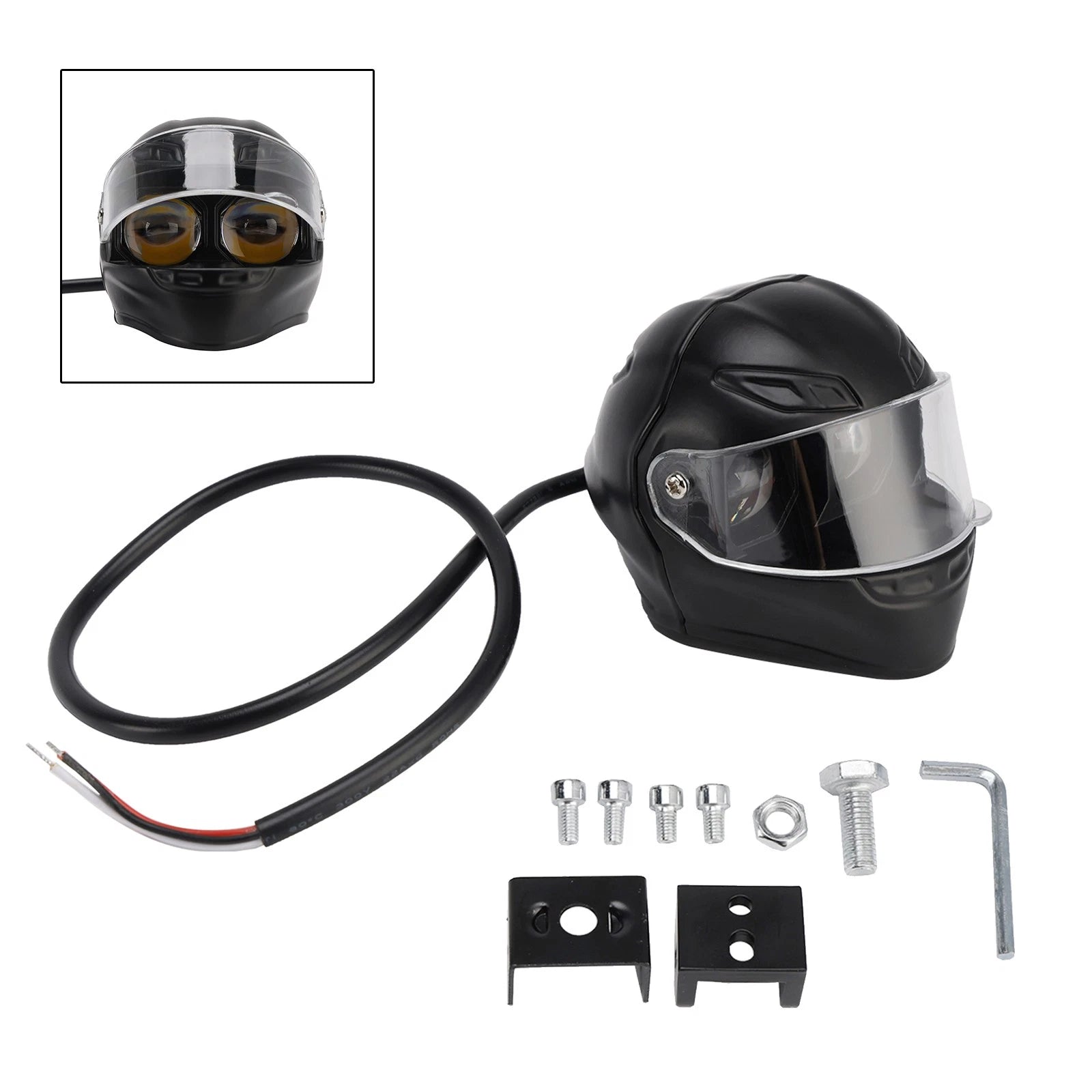 LED Worklight Headlight Fog Light for Motorcycles (12V-80V)