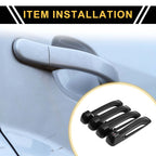 Set of 4 Outside Door Handle Covers for Dodge Ram 1500 (2009–2018) Carbon Fiber