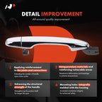 Chrome Rear Exterior Door Handle for Honda Civic (2012–2015)