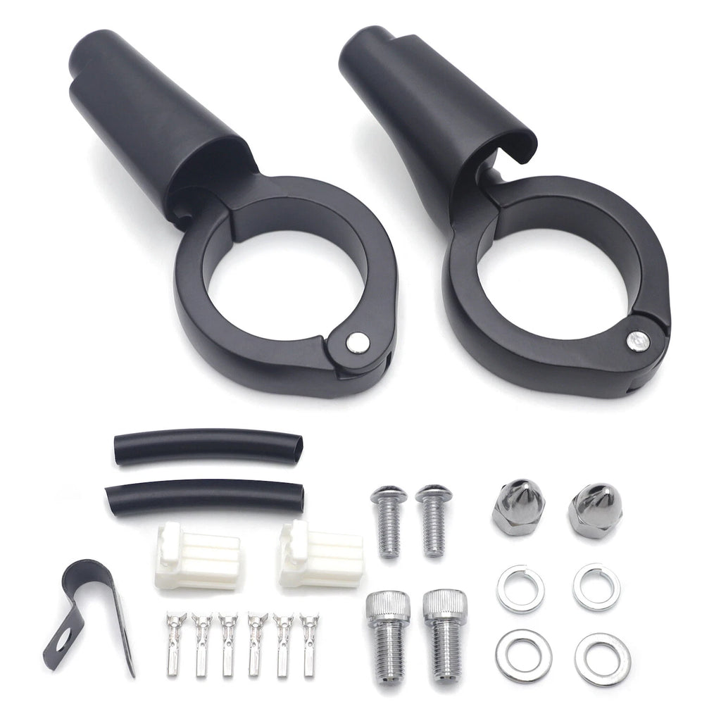 Turn Signal Relocation Kit for Harley FXD Dyna (2008–2017) Flat Black