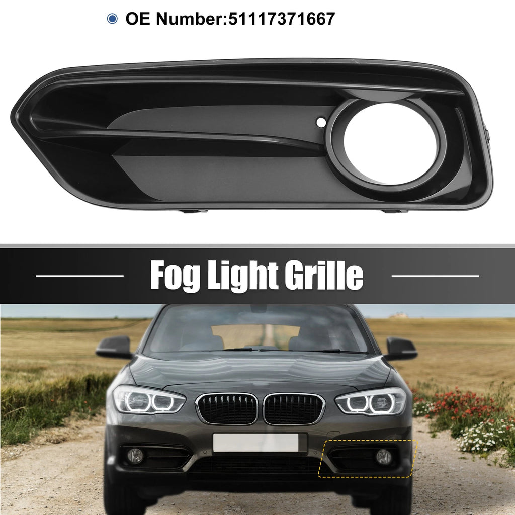 Left Fog Light Mesh Grille for BMW 1 Series F20 F21 LCI (2015–2018)