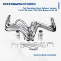 Pair Stainless Steel Exhaust Headers for Ford F150 F250 Bronco (1987–1996)