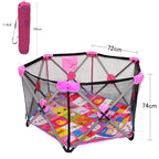 Portable Baby Playpen Safety Fence for Kids Indoor Outdoor