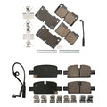 Akebono ProACT Front & Rear Ceramic Disc Brake Pad Kit for Sierra 1500, Silverado 1500