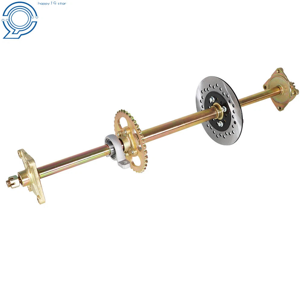Live Rear Axle Kit with Brake Assembly and Sprocket Hub for Go Kart ATV (32")