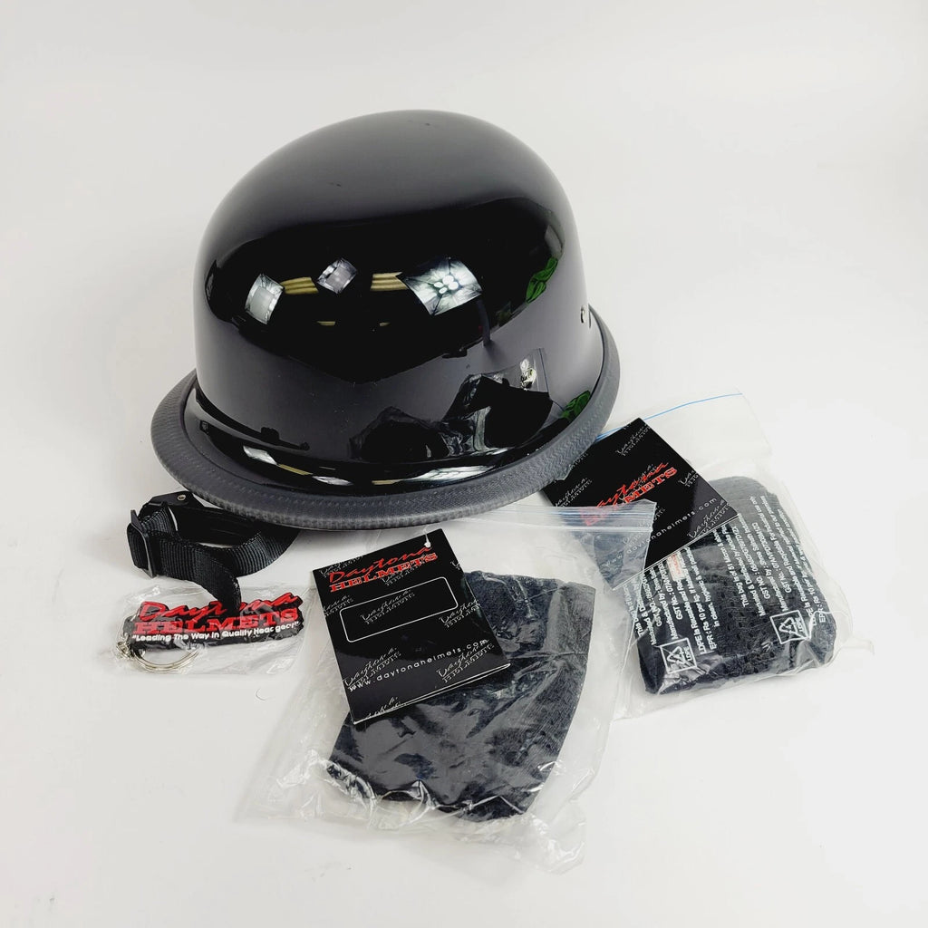 Biker Helmet Gloss Black XL for Daytona Helmets (Classic)