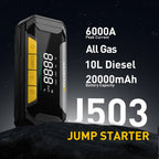 Portable 20000mAh Jump Starter for Cars