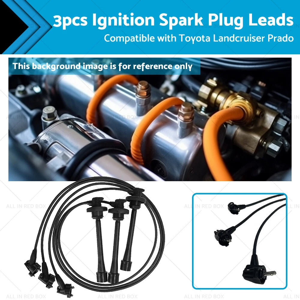 Ignition Spark Plug Leads for Toyota Landcruiser Prado 3.4L V6 (1996–2005)