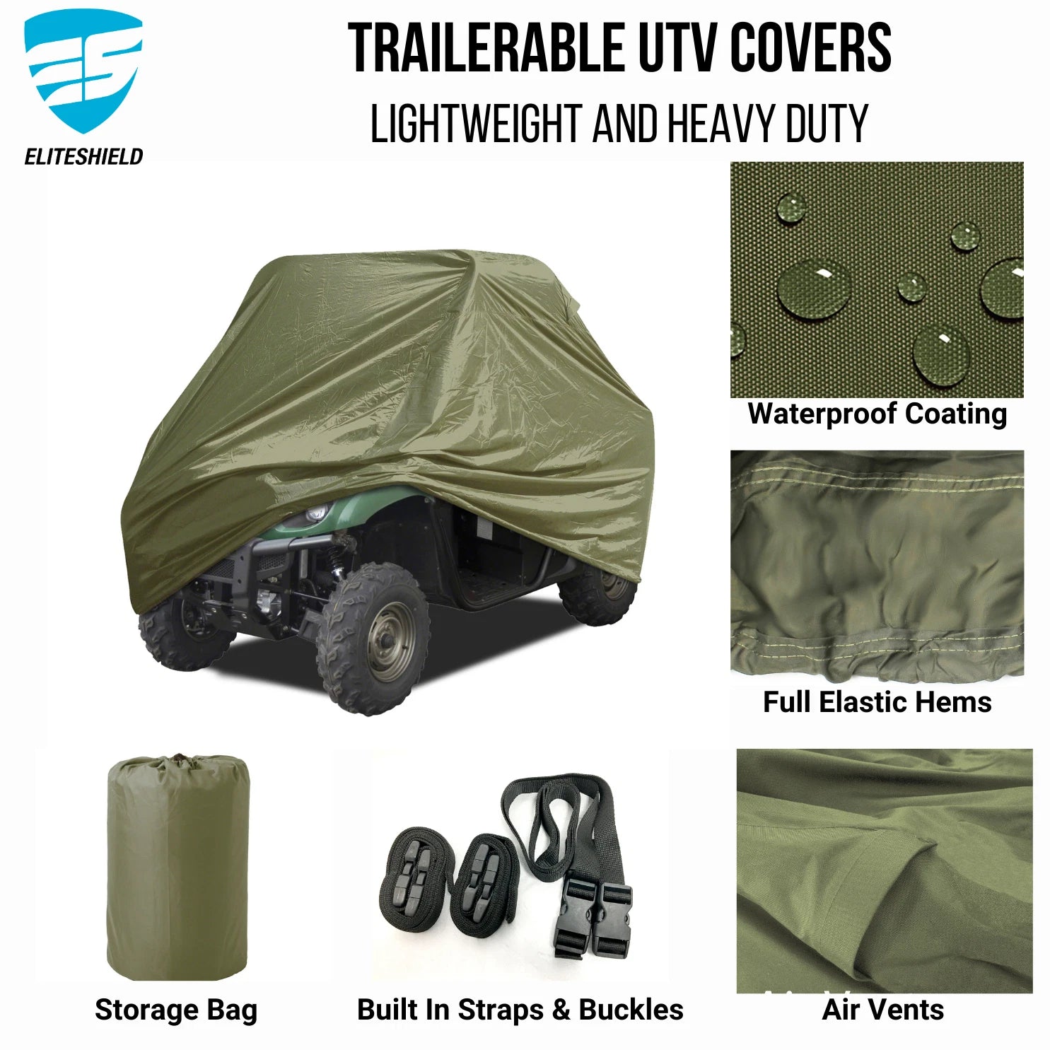 Waterproof Storage Cover for Kawasaki Mule 610 (2005–2020)