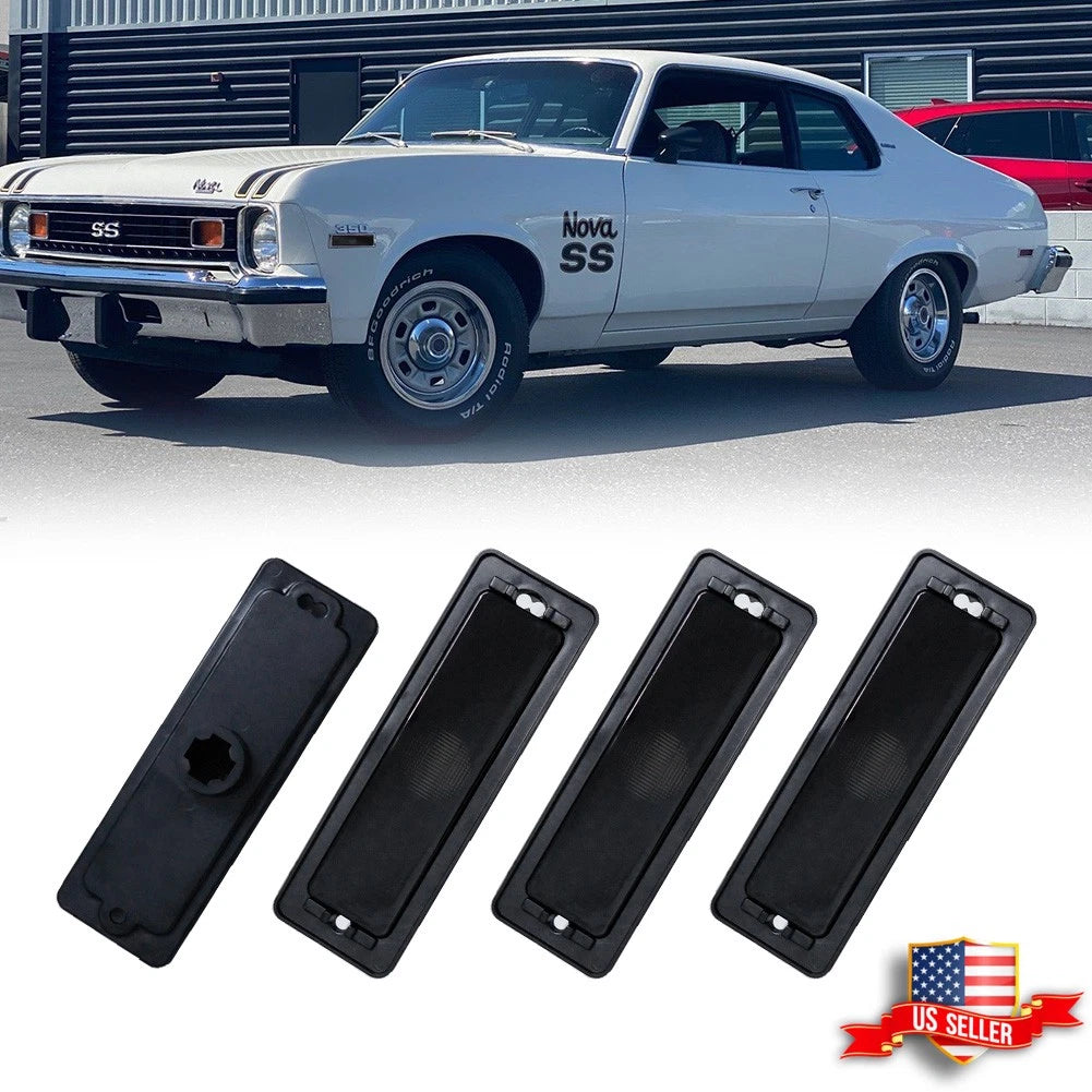 Set of 4 Smoked Lens Side Marker Lights for Chevy Nova (1970–1974)