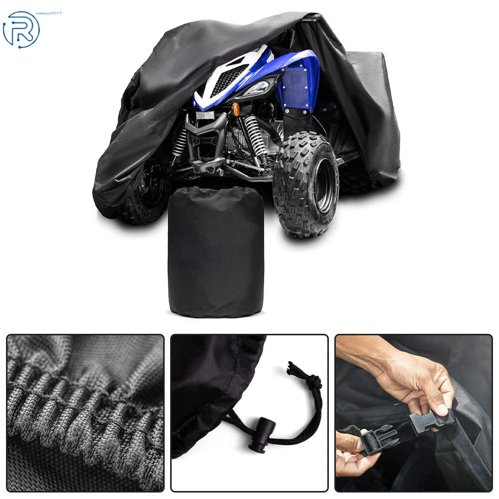 Heavy Duty 600D Marine Grade Fabric Quad Cover for Kawasaki ATV