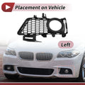 1 Pc Front Left Fog Light Grill for BMW 3 Series Black