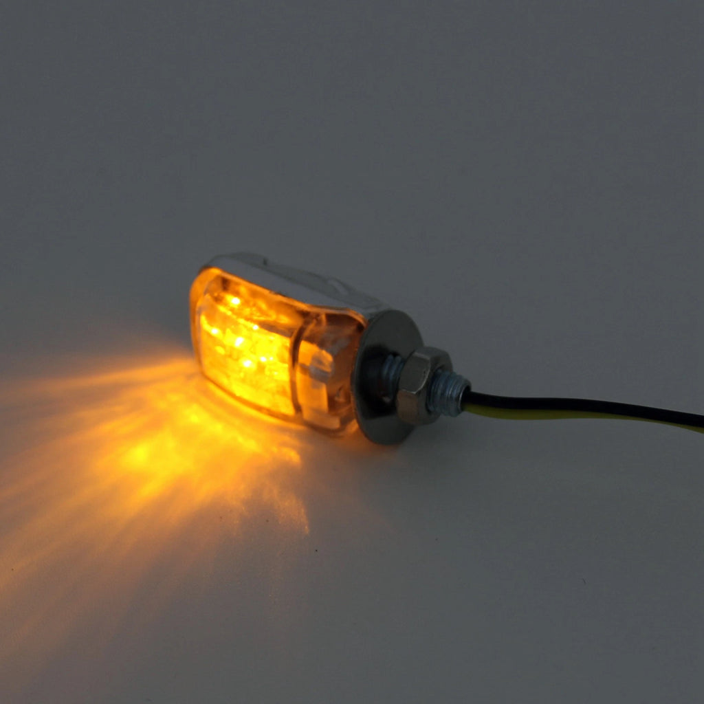 LED Black Micro Mini Turn Signal Indicators for Motorcycle
