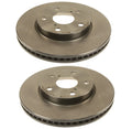 Set of 2 Front Brake Disc Rotors for Toyota Lexus Scion (Vented, Brembo)