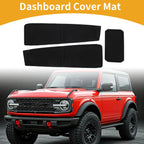 Dashboard Cover for Ford Bronco (2021–2024) Black Set of 1