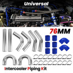 3" Turbo Intercooler Piping Kit with U Pipe & Silicone Hose