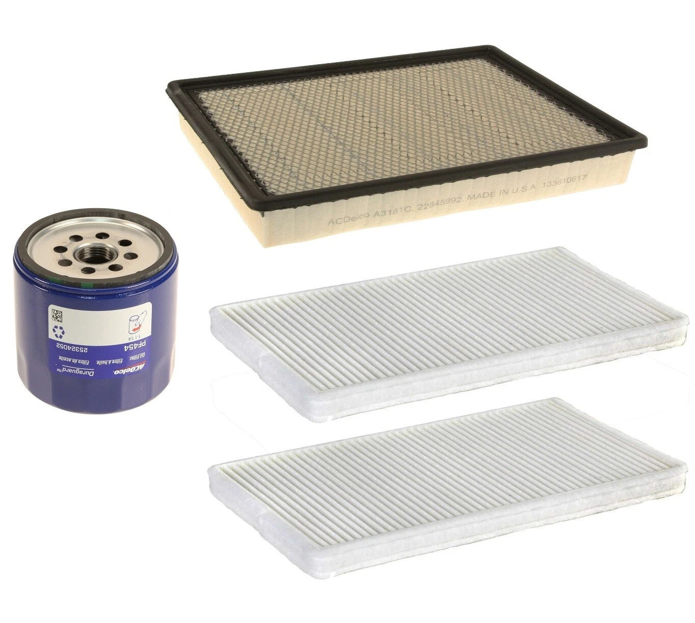 ACDelco PRO Engine Oil Air Cabin Filter Service Kit for Chevy GMC 8.1L V8 (2001–2009)