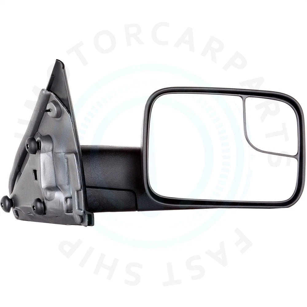 Set of 2 Manual Flip Up Tow Mirrors for Dodge Ram 1500 2500 3500 (2002–2009)