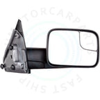 Set of 2 Manual Flip Up Tow Mirrors for Dodge Ram 1500 2500 3500 (2002–2009)