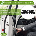 Interior Door Handle Bowl Cover Trim for Honda CR-V (2017-2022) - 4 Pcs