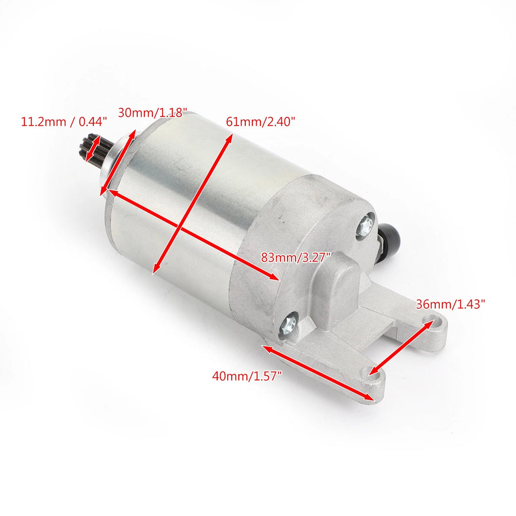 Starter Motor 9-Tooth for Aprilia RS4 125 (2011–2016) / Derbi Senda Terra 125 (2004–2016)