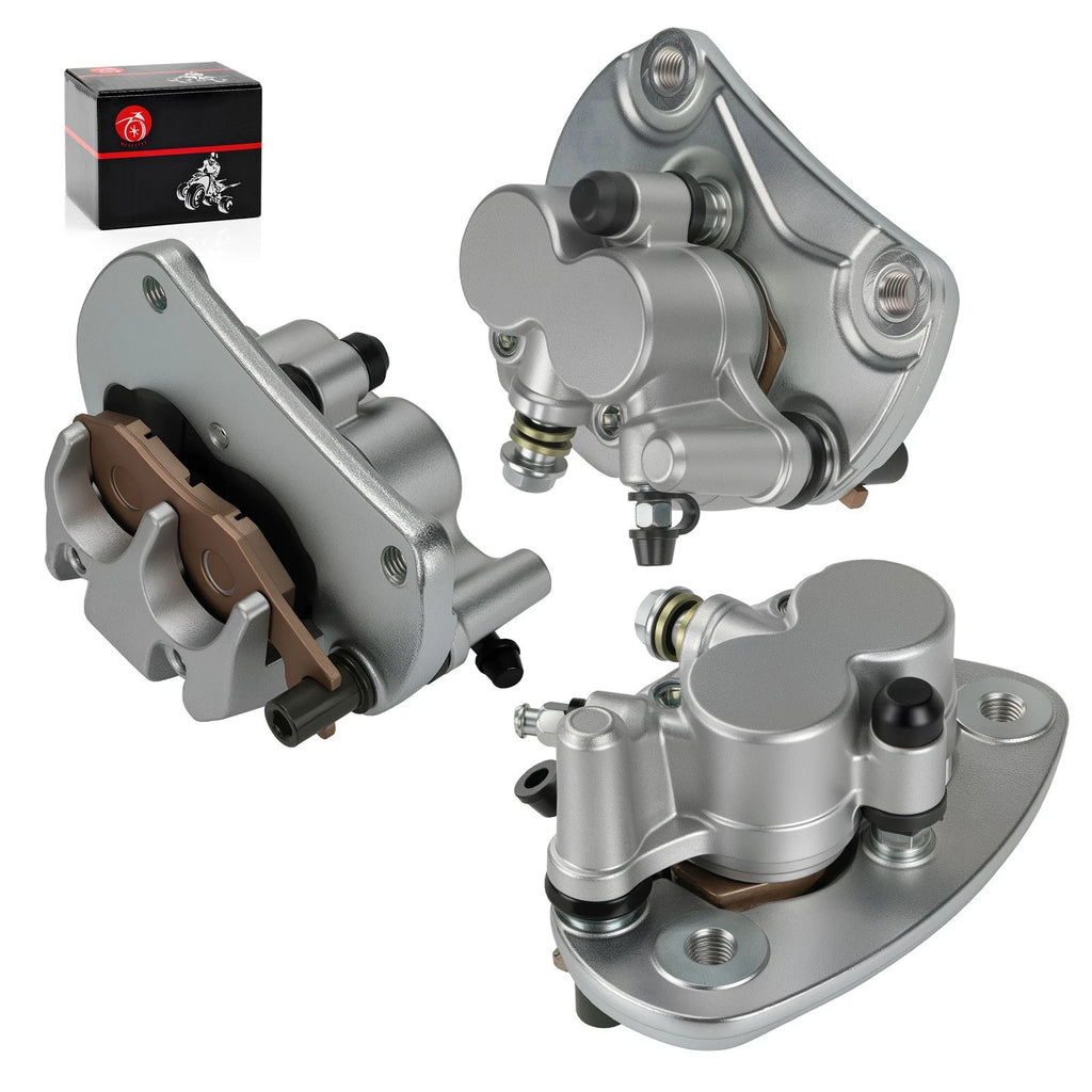 Front & Rear Brake Calipers w/Pads for Can-Am Commander 1000 1000R (2011–2018)