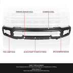 Front Bumper Face Bar for Ford F-250 F-350 SD (2023–2026) w/ Park Sensor Holes