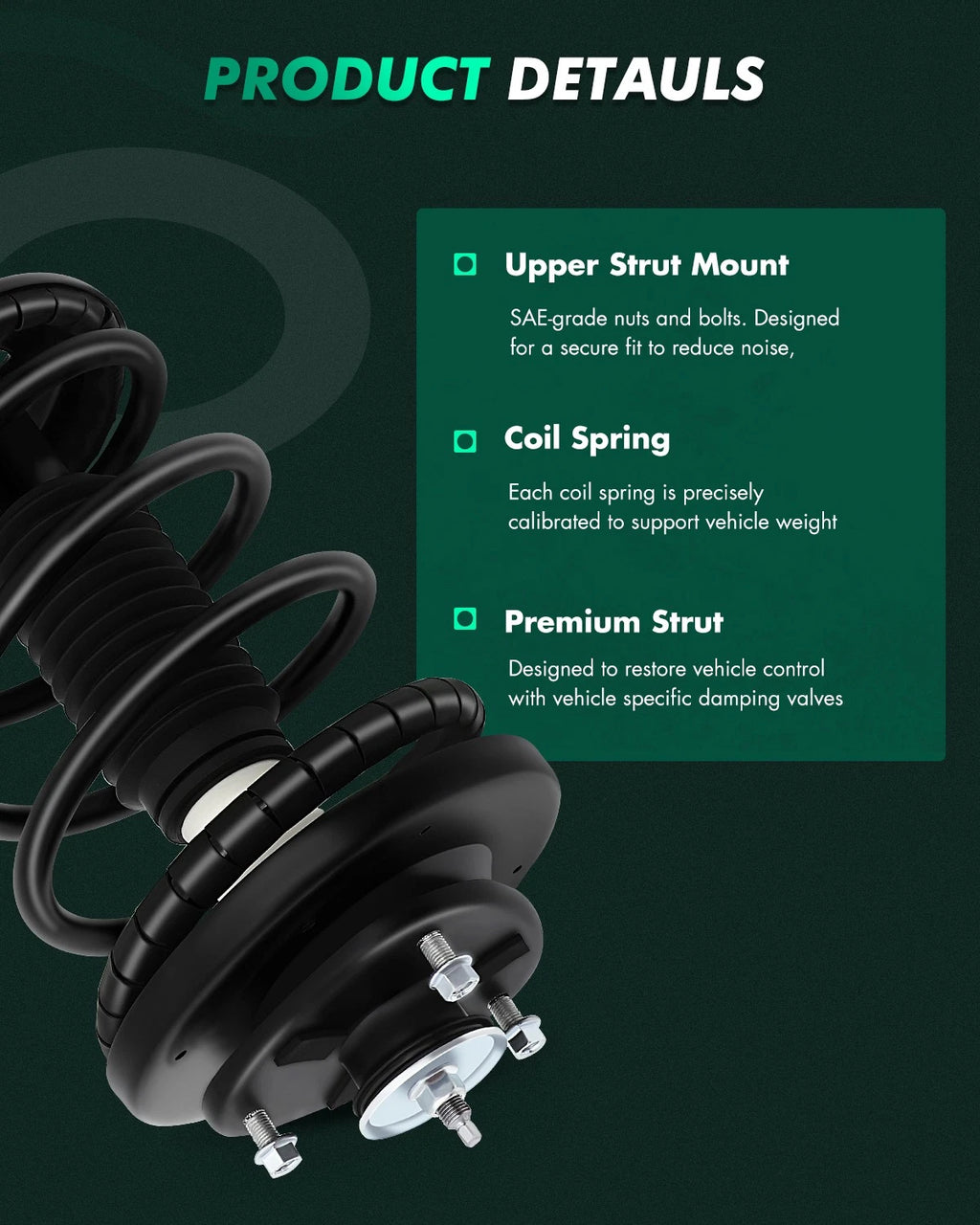 Complete Strut Set for Honda Pilot (2003–2008) with Coil Spring Kits