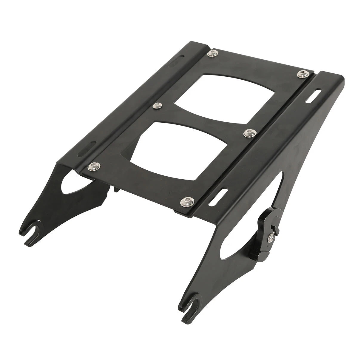2X Black Detachable Two Up Mounting Rack for Harley Touring Road Glide (2014–2026)