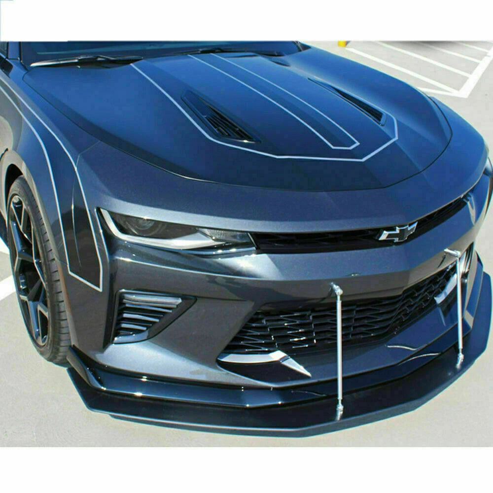 Adjustable Front Bumper Lip Splitter Support Bars for Chevy Camaro (2016-2025)