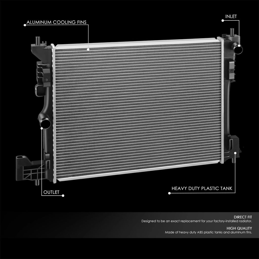 OE Style Aluminum Core Radiator DPI 13623 for Cadillac CT6 (2016–2020)