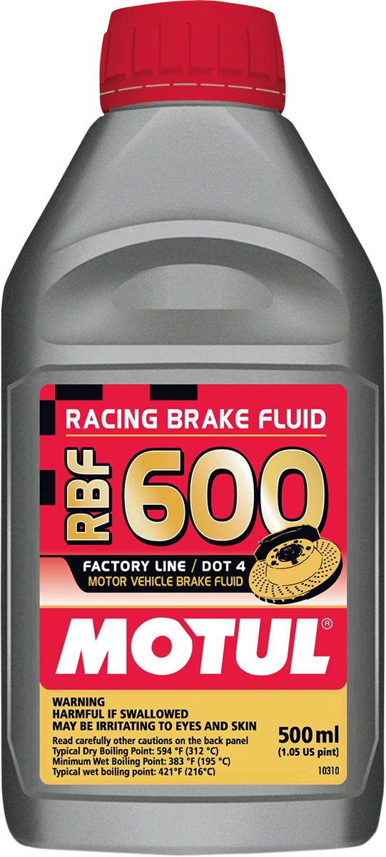 MOTUL RBF 600 Racing Brake Fluid 16.9 oz - 100949 for Performance Vehicles