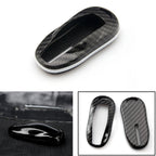 Carbon Fiber Pattern Smart Key Fob Hard Shell Case for Tesla Model S (2012–2018)