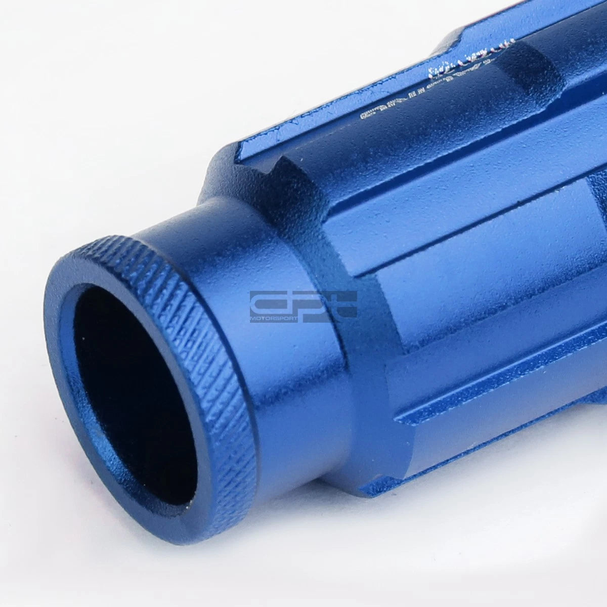 20x Open End M12x1.25 50mm Tall Blue Aluminum Lug Nuts + Adapter